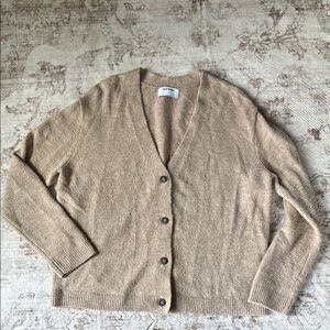 Old Navy Tan Cardigan Sweater V-Neck Knit